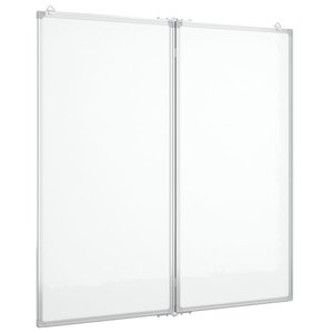 Tableau magnétique panneau écriture école maison bureau pliable 80 x 80 x 1 7 cm aluminium 02_0045532