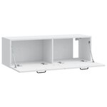 vidaXL Meuble TV mural Blanc 98 x 31 x 30 cm Bois d'ingénierie