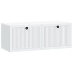 vidaXL Meuble TV mural Blanc 78 5 x 31 x 30 cm Bois d'ingénierie