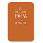 Carte Fête Des Pères - Meilleur Papa Du Monde - Draeger paris