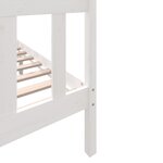 vidaXL Cadre de lit Blanc Bois de pin massif 120x200 cm