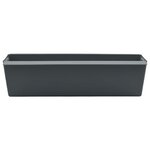 vidaXL Caisses à fleurs pour palettes Euro 24 pc Gris Polypropylène