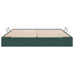 vidaXL Cadre de lit ottoman Vert foncé 180 x 200 cm Velours