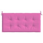 vidaXL Coussin de banc de jardin Rose 100 x 50 x 4 cm Tissu Oxford