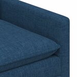 vidaXL Canapé Bleu 76 x 81 x 87 5 cm Tissu
