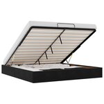 vidaXL Cadre de lit ottoman sans matelas noir 200x200 cm velours