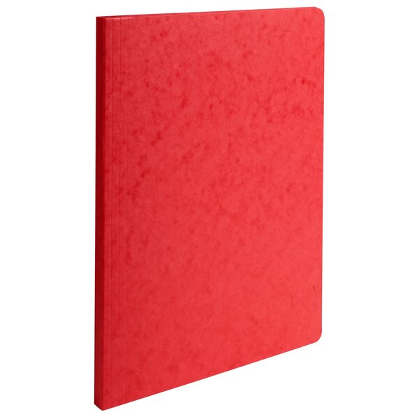 Chemise A Dos Rainé Carte Lustrée 400gm2 - 24x32cm - Rouge - X 50 - Exacompta