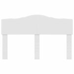 vidaXL Tête de lit avec tête de lit Blanc 150 cm Bois d'ingénierie