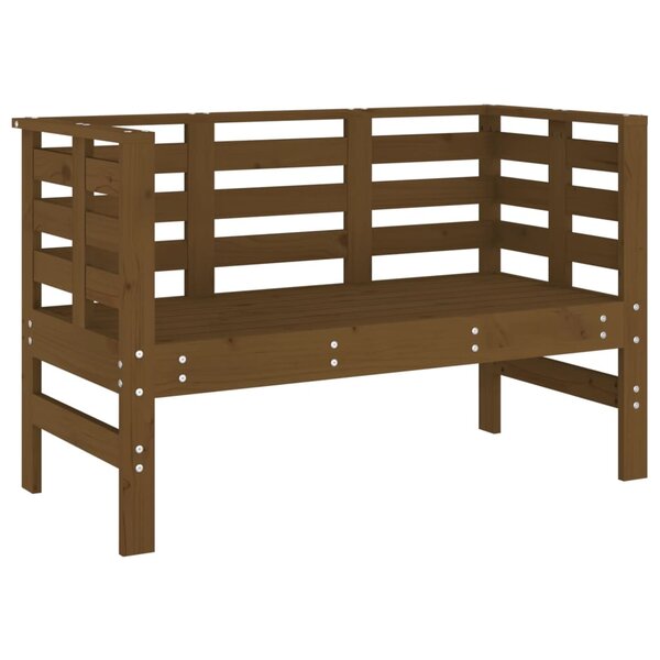 vidaXL Banc de jardin marron miel 111 5x53x71 cm bois massif de pin