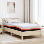 vidaXL Matelas Blanc  Gris 90 x 190 cm Mousse