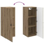 vidaXL Armoire Murale 33 x 34 5 x 90 cm Bois d'ingénierie