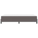 vidaXL Lit avec matelas Gris 120 x 190 cm Faux cuir