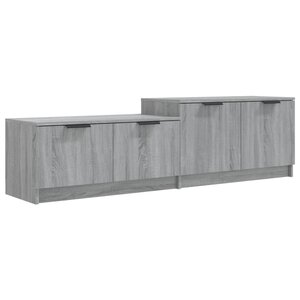 vidaXL Meuble TV Sonoma gris 158 5x36x45 cm Bois d'ingénierie
