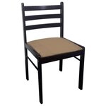 vidaXL Chaises à manger lot de 2 marron hévéa solide et velours