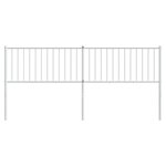 vidaXL Tête de lit de remplacement métal blanc 193 cm