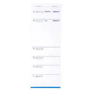 Bloc Brasserie 50 Feuillets Autocopiants Numérotés En Tripli - Format 9 6x26 Cm - X 50 - Exacompta