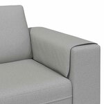 vidaXL Canapé de salon 3 Pièces Gris nuage 250 x 188 x 76 cm Polyester