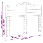 vidaXL Tête de lit Chêne fumé 120 cm Bois d'ingénierie