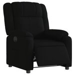 vidaXL Fauteuil inclinable électrique Noir Tissu