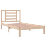 vidaXL Cadre de lit Bois de pin massif 90x200 cm