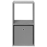 vidaXL Table de chevet 2 Pièces Gris Sonoma 35 x 32 x 68 5 cm