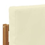 vidaXL Ensemble de canapés d'extérieur 7 pc Naturel et Crème Polyester