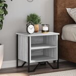 vidaXL Table de chevet sonoma gris 40x30x40 cm bois d'ingénierie