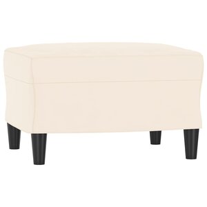 vidaXL Banc Crème 70x35x41 cm Velours