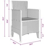 vidaXL Ensemble de salle à manger pour jardin 11 Pièces Anthracite