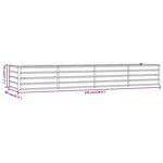 vidaXL Lit surélevé de jardin rouillé 320x80x45 cm acier corten