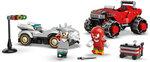 LEGO Sonic the Hedgehog 77118 - Voiture de Silver contre Monster Truck de Knuckles