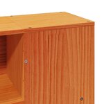vidaXL Cadre de lit sans matelas cire marron 150x200cm bois pin massif