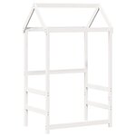 vidaXL Lit de jour avec toit sans matelas blanc 80x200 cm bois massif