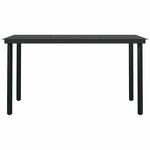 vidaXL Ensemble à manger jardin 5Pièces marron poly rotin verre