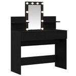 vidaXL Coiffeuse Chêne noir 100 x 40 x 130 cm Bois d'ingénierie