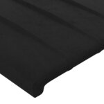 vidaXL Tête de lit Noir 144x5x118/128 cm Velours