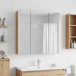 vidaXL Armoire Miroir de Salle de Bain Chêne artisan 70 x 14 5 x 70 cm