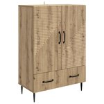 vidaXL Buffet Chêne artisanal 66 x 34 5 x 95 cm Bois d'ingénierie
