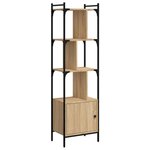 vidaXL Bibliothèque avec porte chêne sonoma 44 5x30x154 5 cm