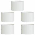 vidaXL Cache-pot de jardin 5 Pièces Blanc 30 x 30 x 20 cm