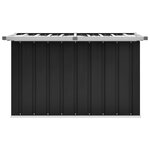vidaXL Boîte de rangement de jardin Anthracite 109x67x65 cm