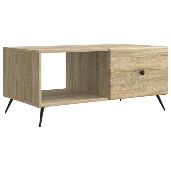 vidaXL Table basse Chêne Sonoma 90 x 50 x 40 cm Bois d'ingénierie