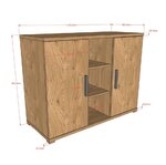Ensemble SAM - Lit + chevet + armoire + commode