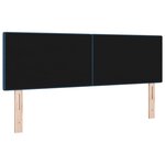 vidaXL Tête de lit LED avec bandes LED Bleu 160 cm tissu