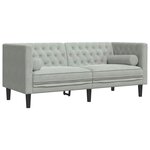 vidaXL Canapé Gris clair 174 x 74 5 x 70 5 cm Velours
