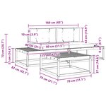 vidaXL Ensemble de canapés d'extérieur Polyester Blanc