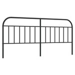 vidaXL Tête de lit métal noir 193 cm