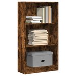 vidaXL Bibliothèque chêne fumé 60x24x109 cm bois d'ingénierie