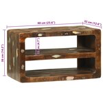 vidaXL Cabinet TV 60x32x36 cm Bois récupéré