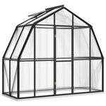 vidaXL Serre avec cadre de base anthracite 3 3 m² aluminium